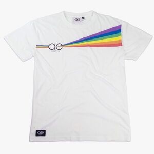 Queer Eye White Rainbow Graphic T-Shirt